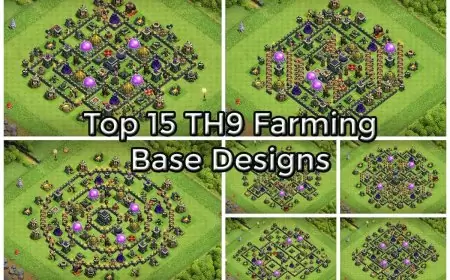 Top 15 TH9 Farming Base Designs - Clash of Clans: Max Loot Protection