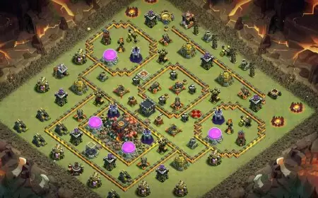 Best TH10 War Base Layout: Anti Everything