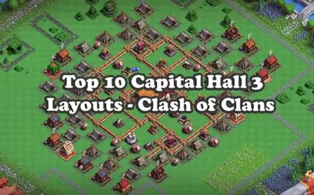 Top 10 Capital Hall 3 Layouts | Capital Peak 3 | Clash of Clans