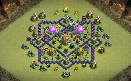 Best TH7 Base - War | Anti 2 Star Layout - Clash of Clans