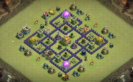 Top TH7 Best War Base Design