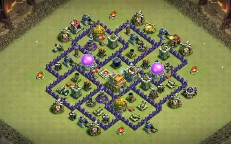 Powerful TH7 Clash of Clans War Base