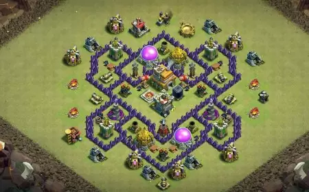 Anti-Air TH7 Base for COC War