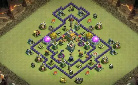 Powerful TH7 War Base Link for Clash of Clans
