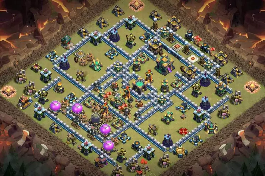 Best TH14 Base Design with Link - Clash of Clans 2024