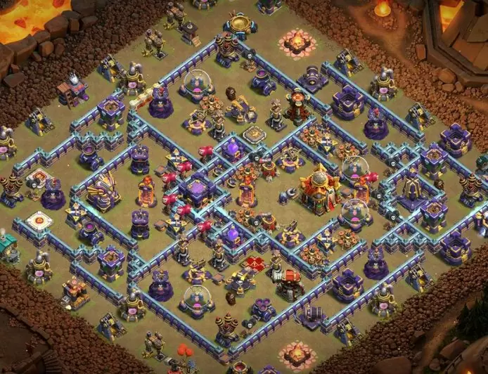 Enhance Your Village with TH16 Hybrid Base – TH16 layout preview