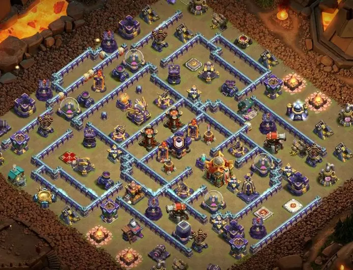 TH16 Hybrid Base for Balanced Defense and Offense – TH16 layout preview