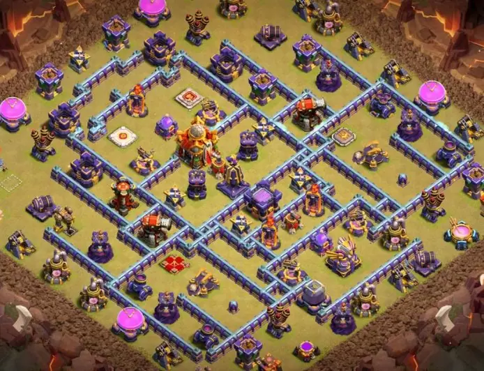 Strengthen Your Defense with TH16 Hybrid Base – TH16 layout preview
