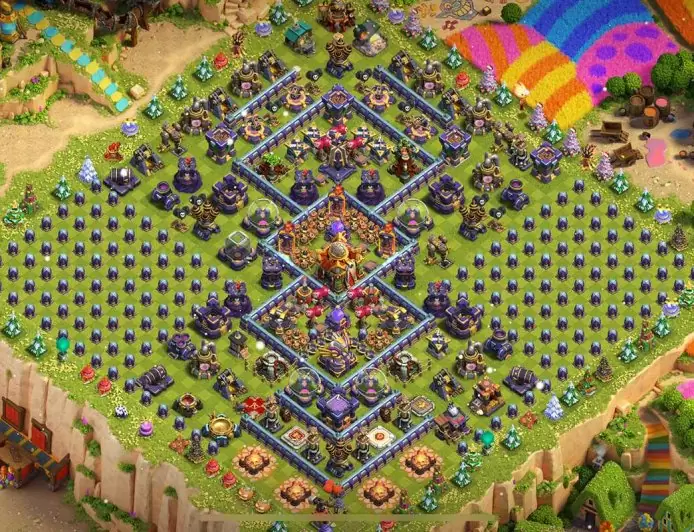 Base Híbrida TH16: Defensa Potent i Progrés Ràpid – previsualització del disseny TH16
