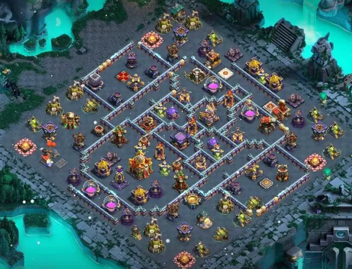 Strengthen Your Village with TH16 Hybrid Base – TH16 layout preview