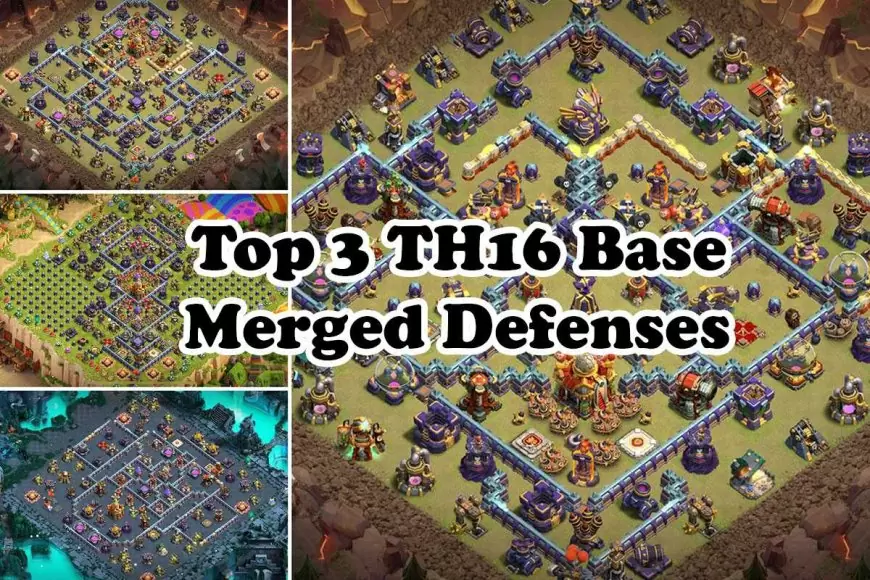 COC TH16 Base Layouts: Top 3 War - Merged Defenses for Clash of Clans