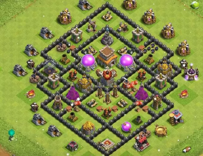 Top 10 Town Hall 8 Layouts TH8 Base Clash of Clans 2024 Links for