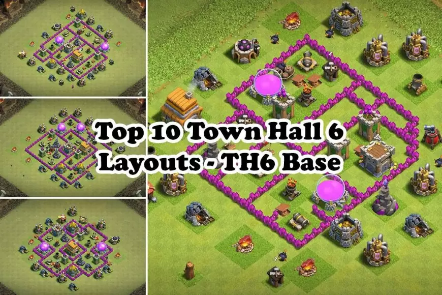 Town Hall 6 Layouts TH6 Base Clash of Clans 2024 (Top 10) Town