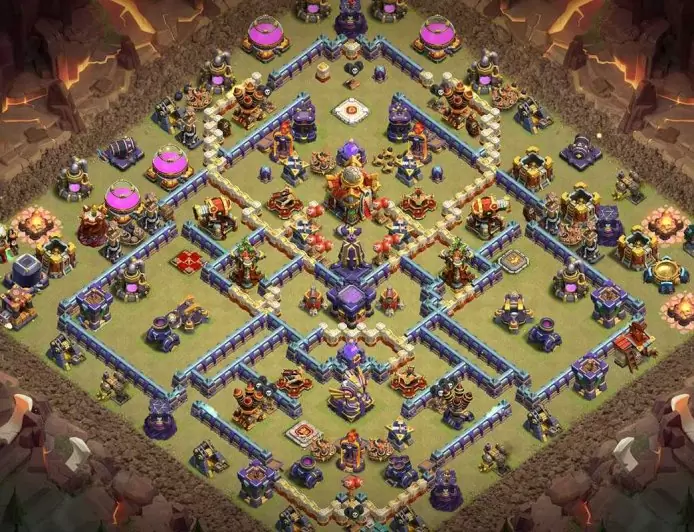 Protege el teu poble amb una base híbrida TH16 – previsualització del disseny TH16