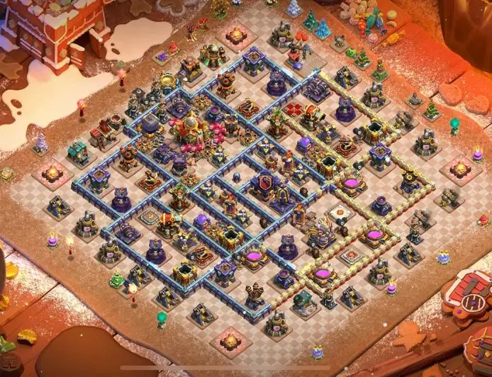 Optimitza la teva Defensa amb la Base Híbrida TH16 – previsualització del disseny TH16