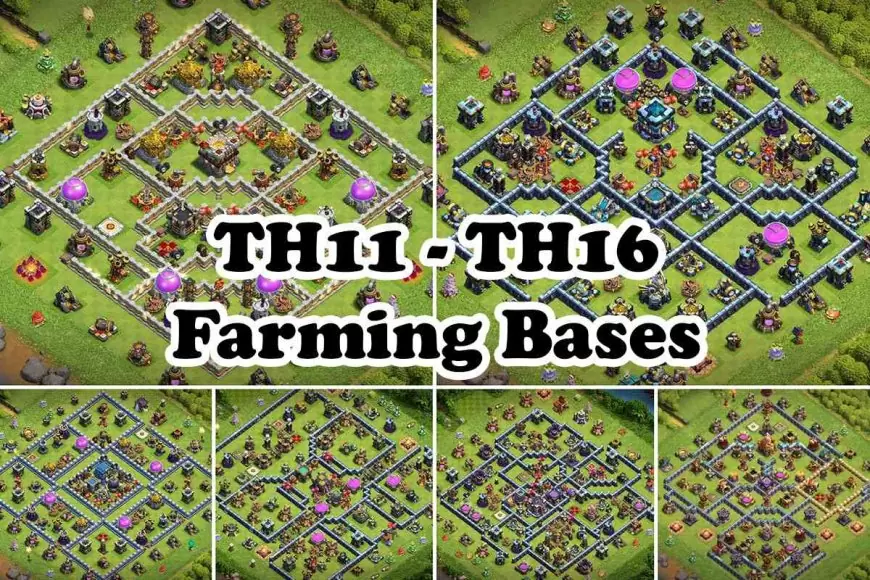 Best (TH11 - TH16) Farming Base Layouts | Clash Of Clans 2024