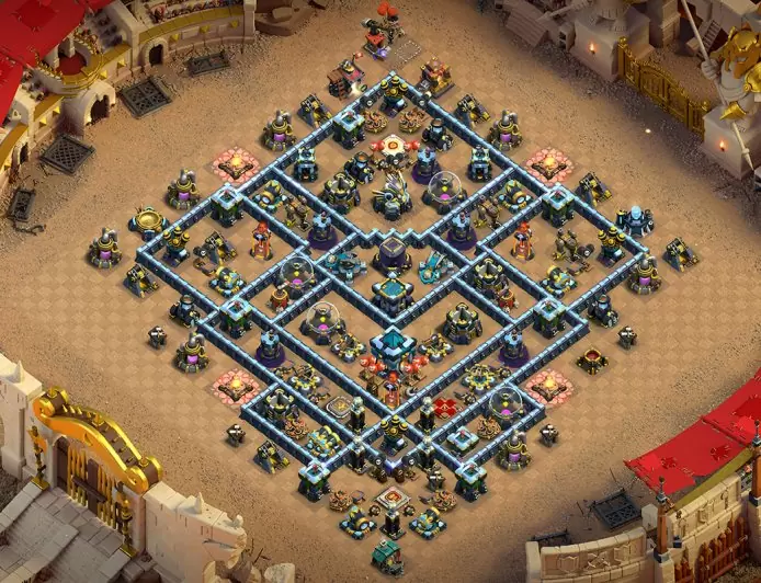 Estratègia de Base de Farming TH13 – previsualització del disseny TH13
