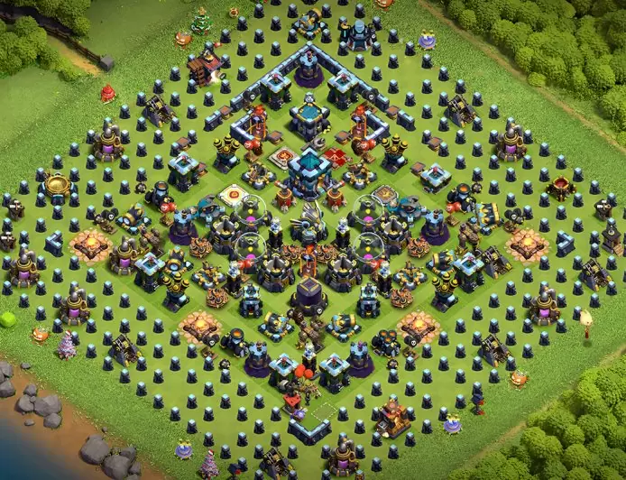 Millora el Teu Poble amb la Base Híbrida TH13 – previsualització del disseny TH13