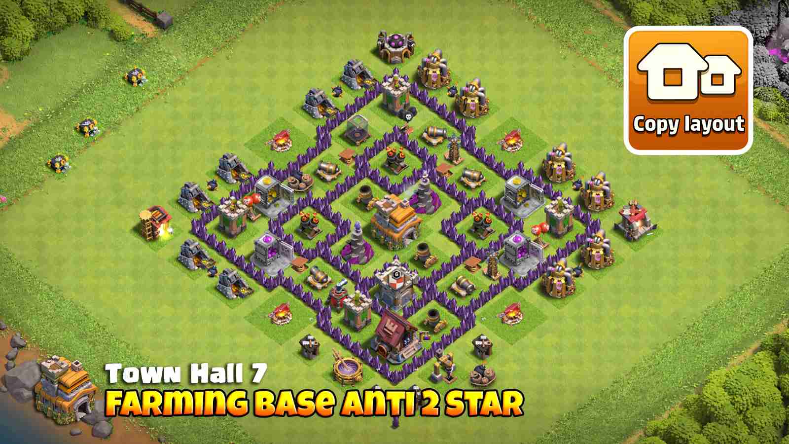 Copy COC Town Hall 7 Farming Base plan